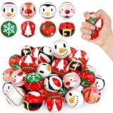 40 Pcs Christmas Stress Balls,Foam Christmas Squeeze Ball,Mini Relief Stress Ball with Santa,Tree,Moose,Snowman,Penguin for Party Favors,Goodie Bag Fillers,Stocking Stuffer Gifts(8 Styles)