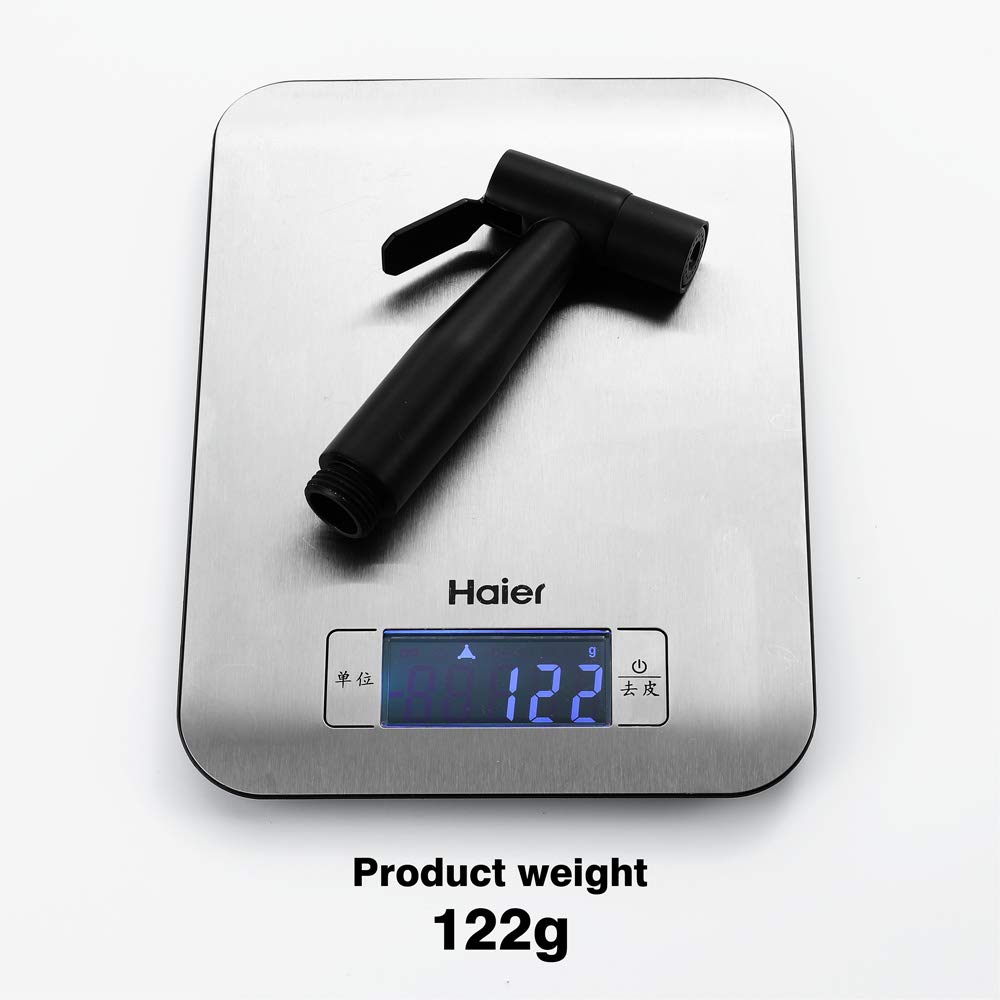 XYNSNDB Set spruzzatore per Bidet in Acciaio Inossidabile - Lava Pannolini Portatile con Acqua Fredda e Rubinetto da Bagno a Parete per l'igiene Personale e la Pulizia dei Pavimenti - Nero
