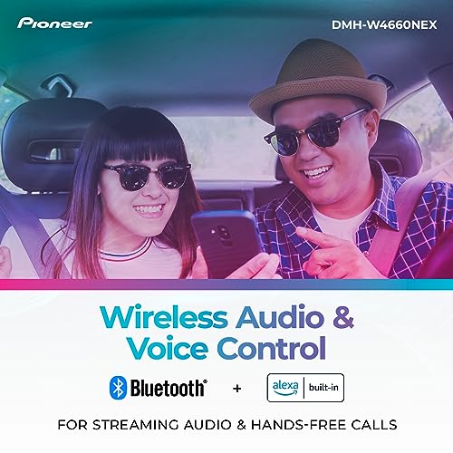 Image of Pioneer DMH-W4660NEX 6.8 inch Capacitive Touchscreen, Double Din - Wireless & Wired Apple CarPlay & Android Auto, Amazon Alexa Built-in, Bluetooth, HD Radio, Backup Camera, FLAC, Hi-Volt RCA