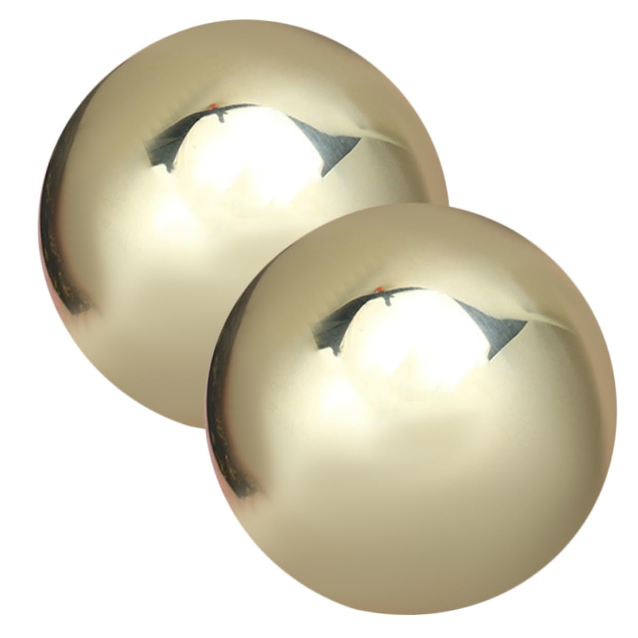 TOVINANNA 1 Pair portable small Myofascial geometry scroll wheel copper ball sports massage ball elderly baoding balls training ball