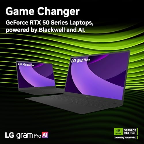 Image of LG gram Pro 16-inch Lightweight Laptop Computer, Intel Evo Edition Powered by Intel Core Ultra9 285H Processor with GDDR7 8GB, NVIDIA RTX5050, Windows 11 Home, 32GB RAM, 2TB SSD, Black