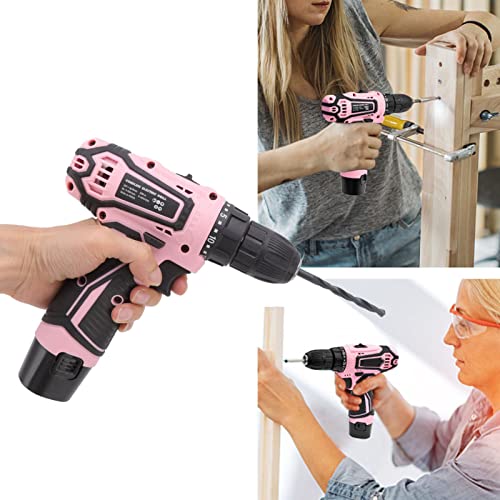 Haofy Akkuschrauber, Wiederaufladbare 12 V Bohrmaschine mit Ladegerät, Kompaktes Bohrschrauber Set mit Werkzeug… – Bild 8
