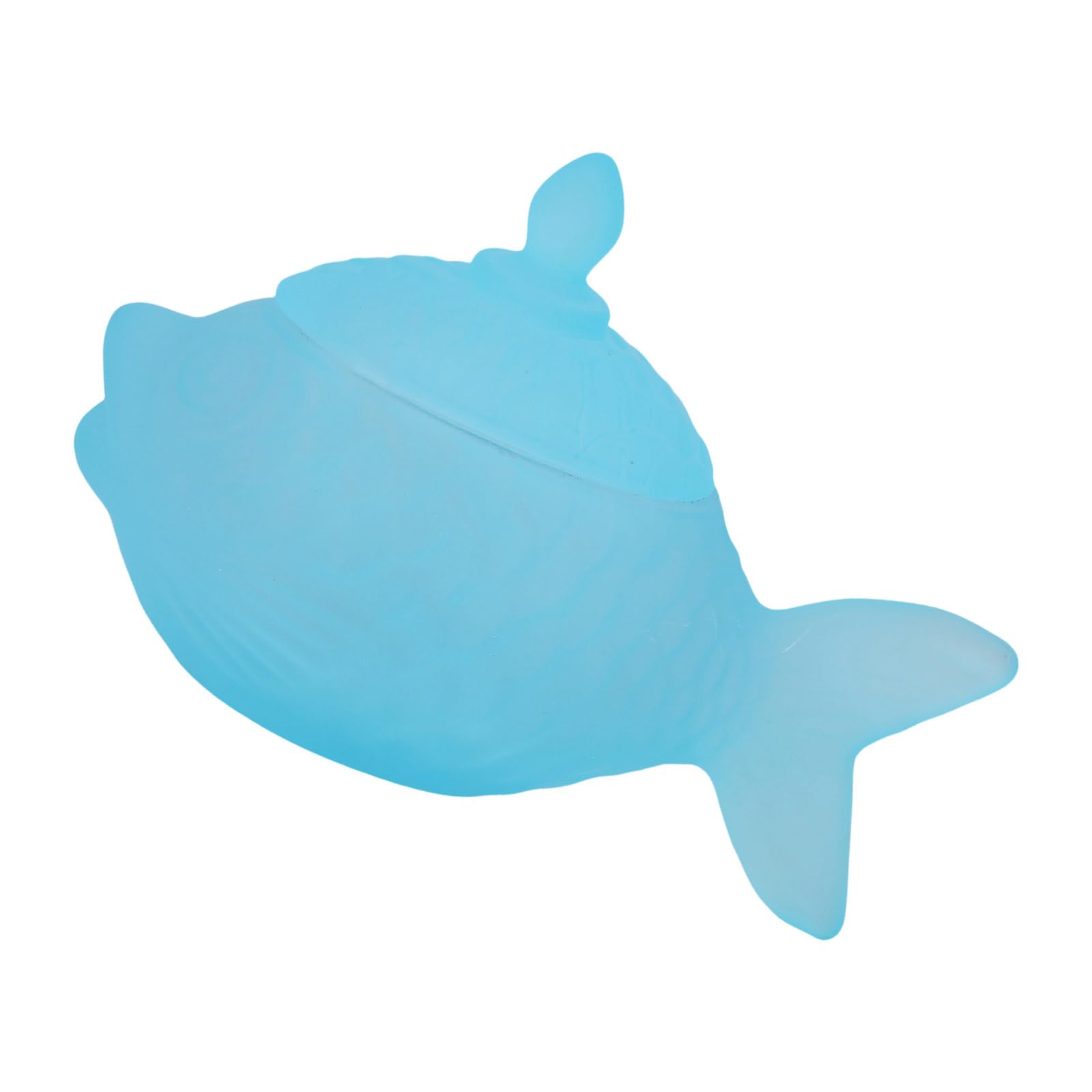 Xjdzineq Delicate Fish Themed Glass Jar with Tight Seal Suitable for Storing Sweets Seasonings or Offices Supplies 16cm Size Lovely Fish Molded Storage Container