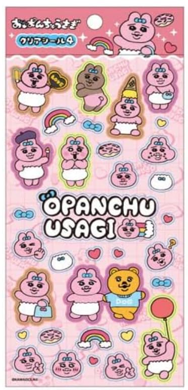 Amazon | 【4種セット】 おぱんちゅうさぎ クリアシール (1) (2) (3