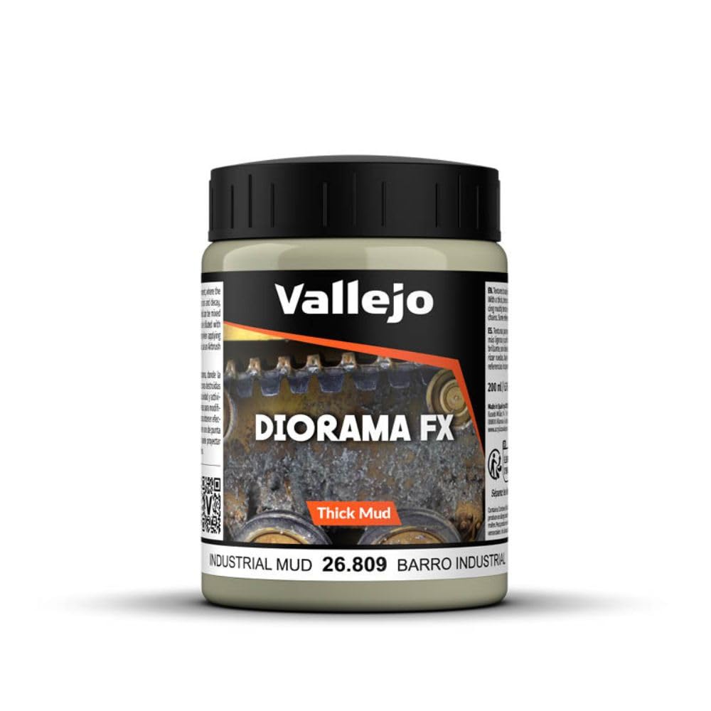 AV Vallejo Weathering Effects 200ml - Industrial Thick Mud, VAL26809