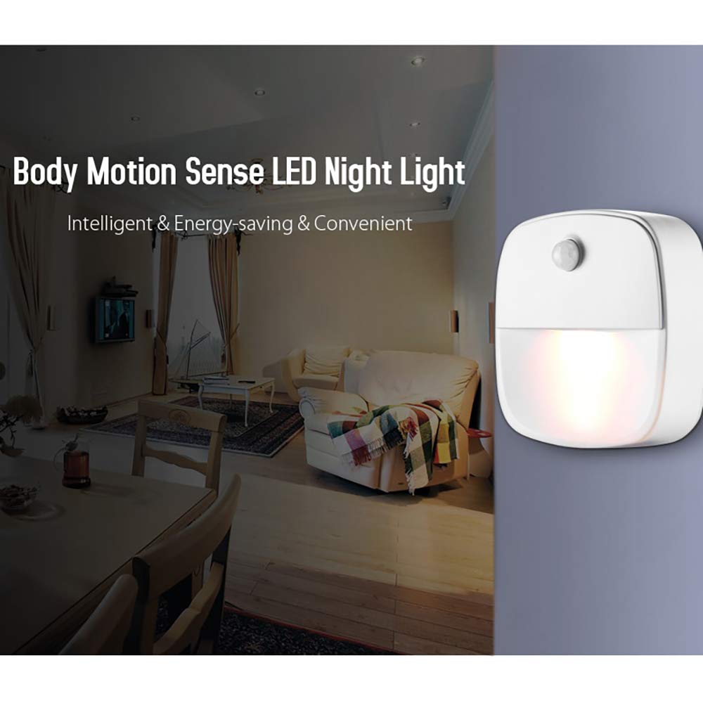 La luz del Sensor, Armario Ligero, portátil Ligero de la Noche del LED, con Pilas, iluminación bajo Armario, Cocina, Pasillo, gabinete, Armario, Escaleras, Cuarto de baño (3 Pack)