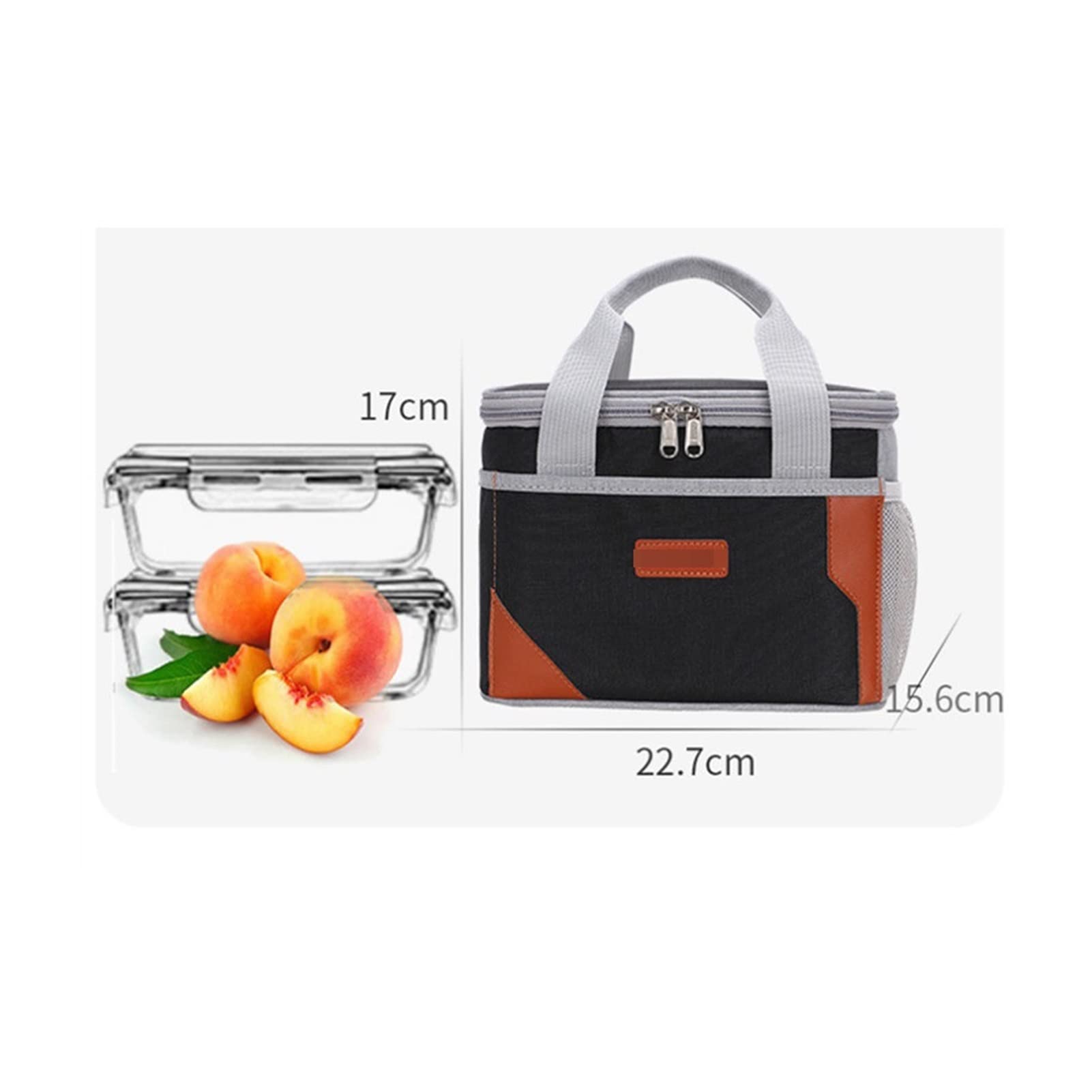 Plecak chłodzący 6L torba na lunch dla kobiet wodoodporna przenośna izolacja termiczna pudełko na lunch Tote Cooler pojemnik na obiad szkolna torba na żywność (różowa)
