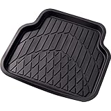 ボンフォーム(BONFORM) カーマット 3Dグランツ 普通車 リヤ 1枚 防水 丸洗いOK ズレ防止加工 50x45cm ブラック 6395-08BK