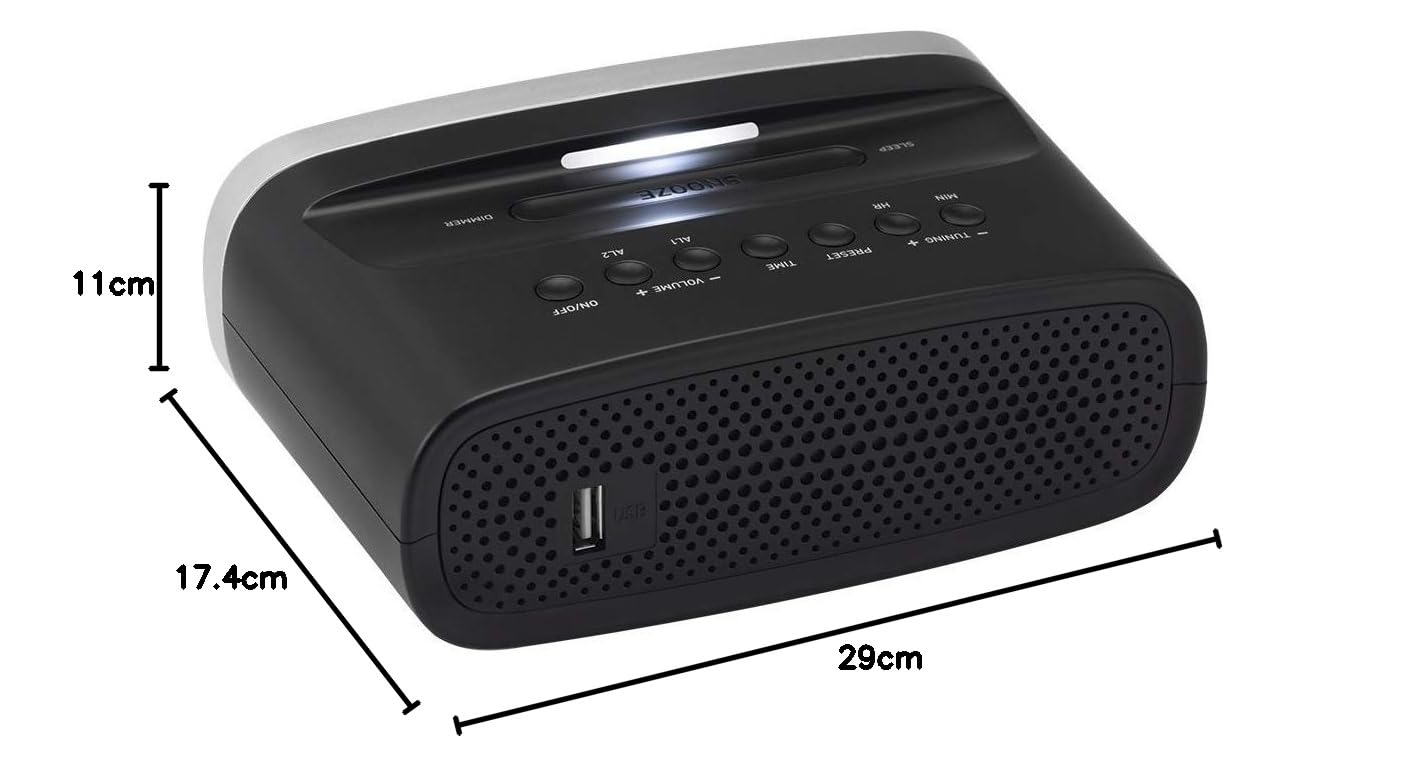 Grundig SCN130 - Radio (Reloj, Digital, AM,FM, 87,5 - 108 MHz, 1 W, LED)