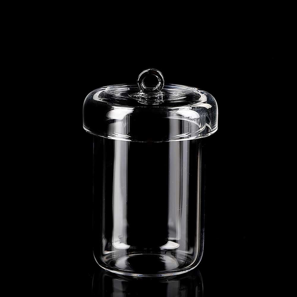 Crisol de cuarzo, for fusión y calentamiento en laboratorio, 1 pieza | Resistente al choque térmico hasta 1100 ℃, 93% de transmisión de luz(300mL without Lid)