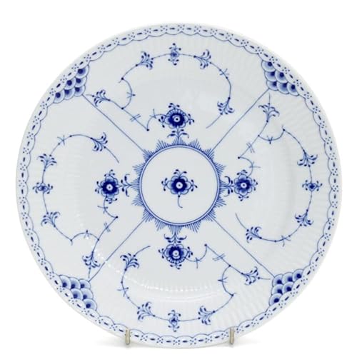 ���C�����R�y���n�[�Q��(Royal Copenhagen) �u���[�t���[�e�b�h �n�[�t���[�X 102 625 �v���[�g25cm �t���b�g Blue Fluted Half Lace 102 625 [���s�A���i]