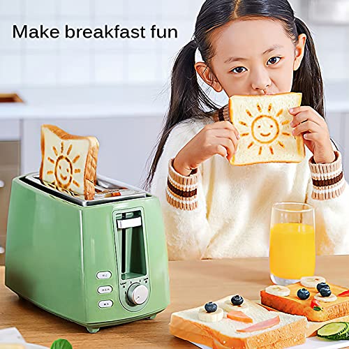 FUOBECIE Toaster,Automatik-Toaster,680W Edelstahl Toaster,2 Schlitze, 6 stufige variable Heizfunktion,Automatische… – Bild 3