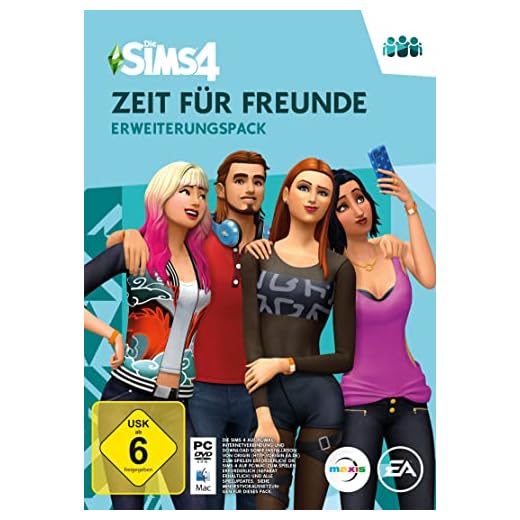 Die Sims 4 Zeit für Freunde (EP2)| Erweiterungspack | PC/Mac | VideoGame | Code in der Box | Deutsch