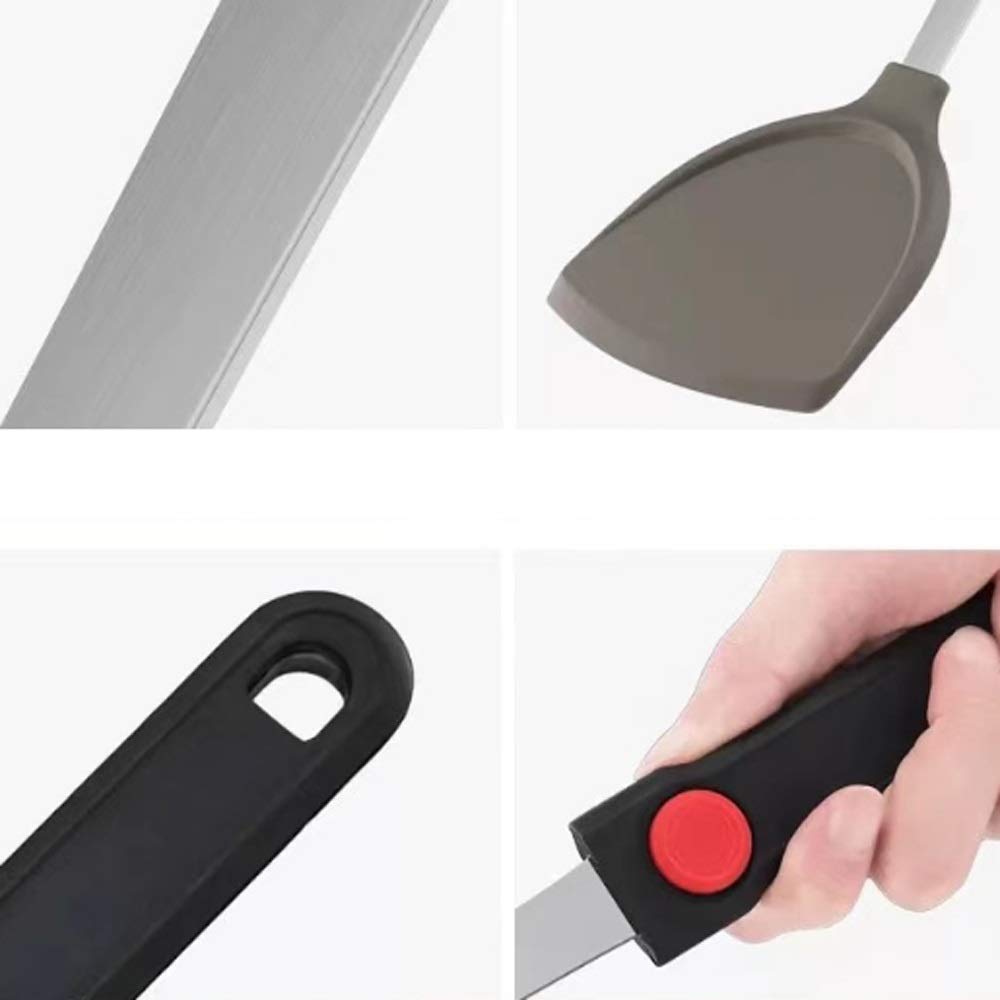 Espátula especial para utensilios de cocina antiadherentes Espátula de silicona Espátula para freír Cuchara Espátula de cocina Espátula resistente al calor Utensilios de cocina para el hogar