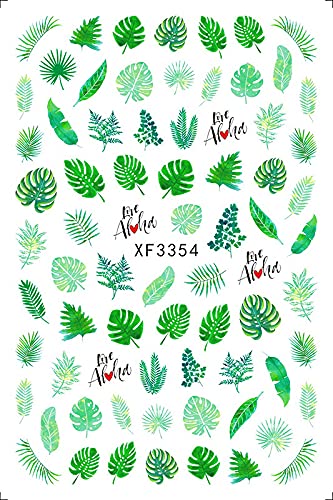 KJ Decalcomanie per Unghie da Foglia di Tartaruga