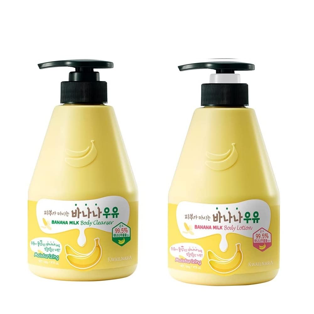 Amazon.com : Kwailnara Banana Milk Body Wash & Lotion Set (19.75
