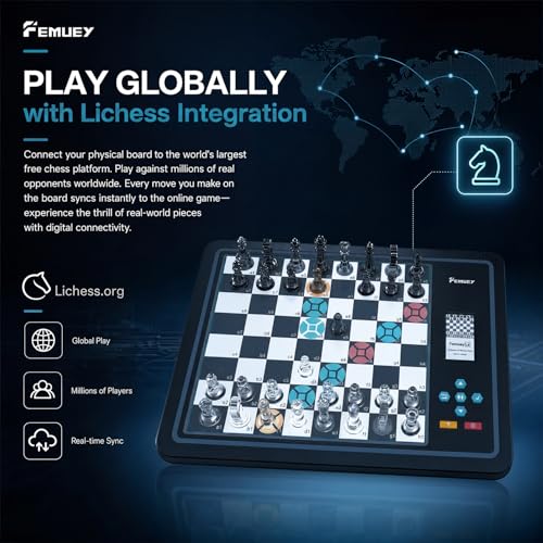 AI Electronic Chess Set juego electrónico de ajedrez miniatura 4