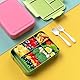 WayEee Brotdose Kinder mit Fächern 1300ml Lunchbox Kinder Auslaufsicher Brotdose Kinder für Kindergarten & Schule (Grün)