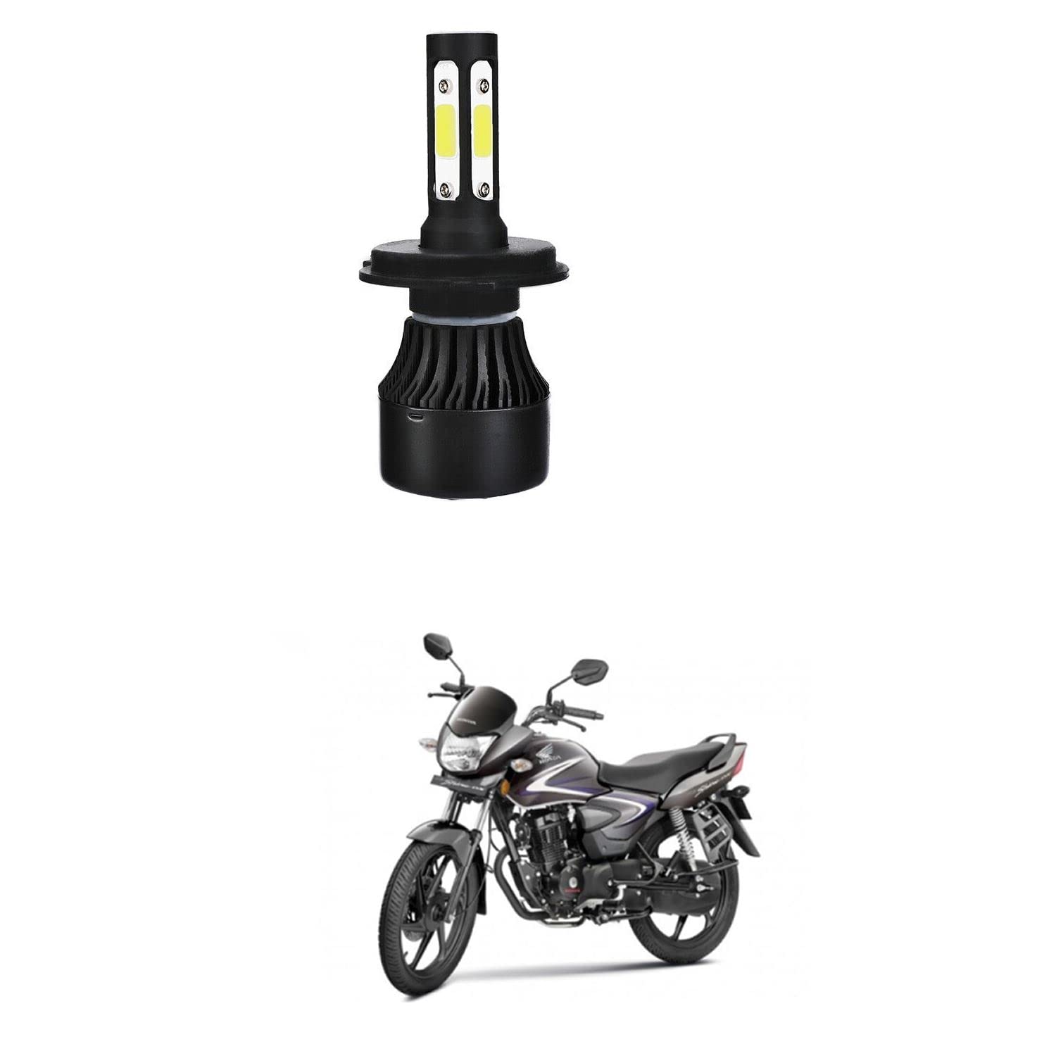 H4 LED Motorcycle Headlight Bulb Hi/Lo Beam LED Car Headlight H4 Headlamp Compatible With H-onda CB Shine-image-11