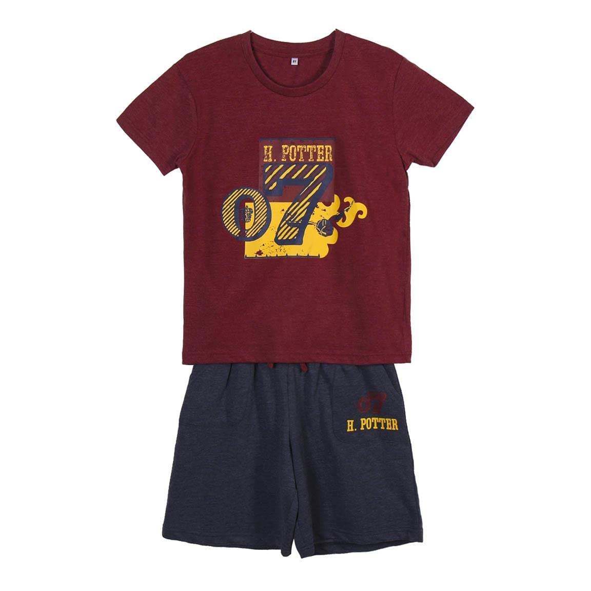 CERDÁ LIFE'S LITTLE MOMENTS Conjunto verano para Niño de Harry Potter Fabricado en algodón 100% y Compuesto por Pantalón Corto y Camiseta de manga Corta | Licencia Oficial Warner Bros