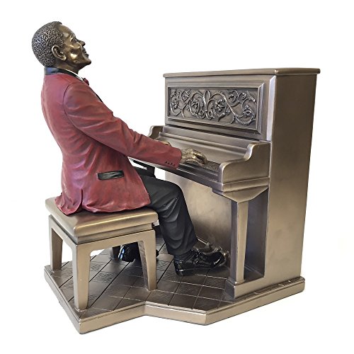 Inicorn Studios Jazz Band - Pianist (red Suit), L 8 1/4", W 7 1/8", H 9" - Thumbnail 2