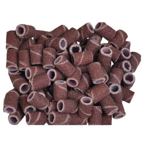 100 Pc Professional Sanding Bands Nail Manicure #80 Grit FILE SAND PIECES SET