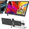 ELECROW Monitor portátil, Monitor Externo FHD 1920 x 1080 de 14 Pulgadas Monitor portátil CrowView de Segunda Pantalla Compatible con múltiples Sistemas y computadoras portátiles de 13 » a 16.5 »