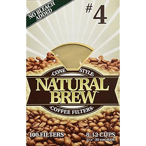 BREWRITE # 4 Coffee 3pk x 100 Filters Each, 300 Count, Brown Cover