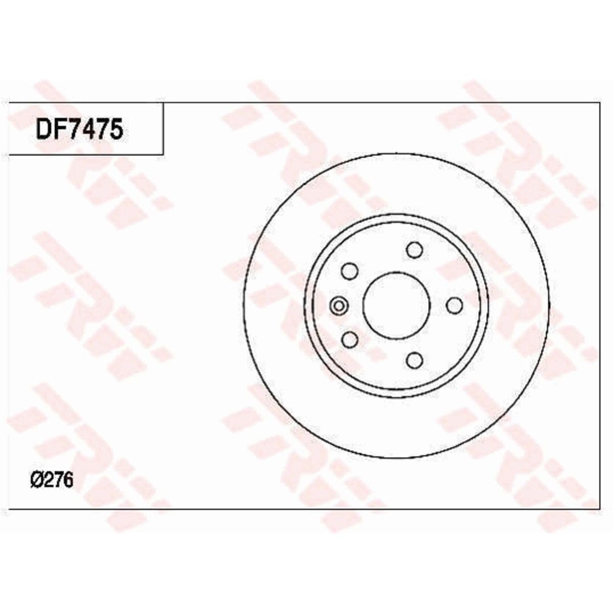 TRW Fren Diski Ön Hava Kanallı, Boyalı, 5 Bijon, 276 Mm Opel Astra J 1.4-1.6 09-15, 1.4-1.6 T 09-15, 1.6 Sidi 12-15, 1.3-1.7-2.0 CDTI 09-15, 1.6 CDTI 13-15, 2.0 Biturbo CDTI 12-15 - DF7475