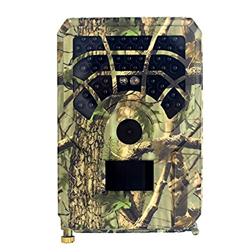 Trail Game Camera - 12MP 720P 30FPS - IP56 Waterproof, 12 Months Standby Time, 120 ° FOV Lens Night Vision, 49PCS Infrared LED Hunting Cam, ABS Shell, 50ft Motion Detection - Wildlife Game (Green)