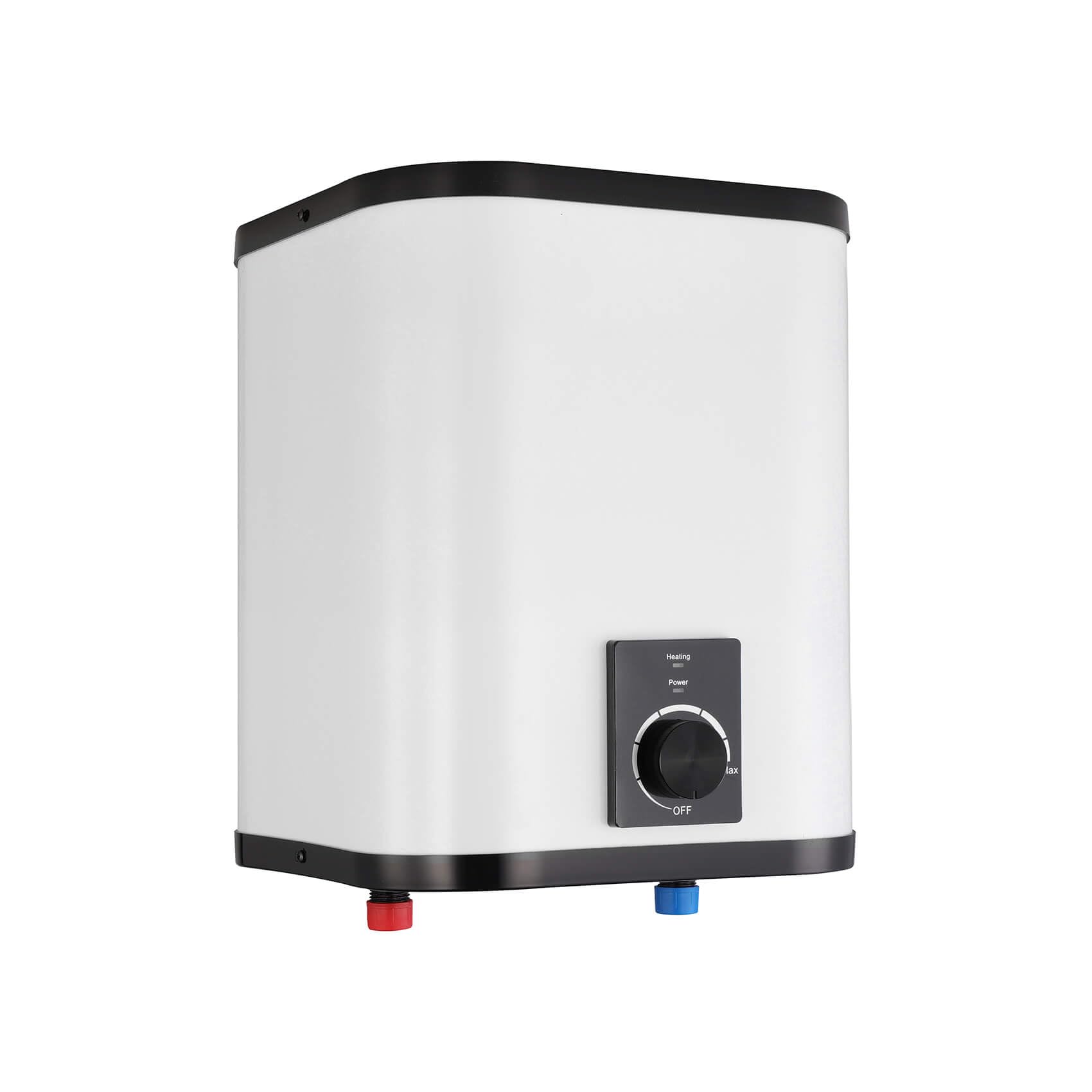 SIGO - Scaldacqua istantaneo 230 V, boiler elettronico compatto, ufficio, officina, casa vacanze, negozio, locali di servizio - Attacco inferiore, 6 l - 2000 W - NAPOLI Bianco