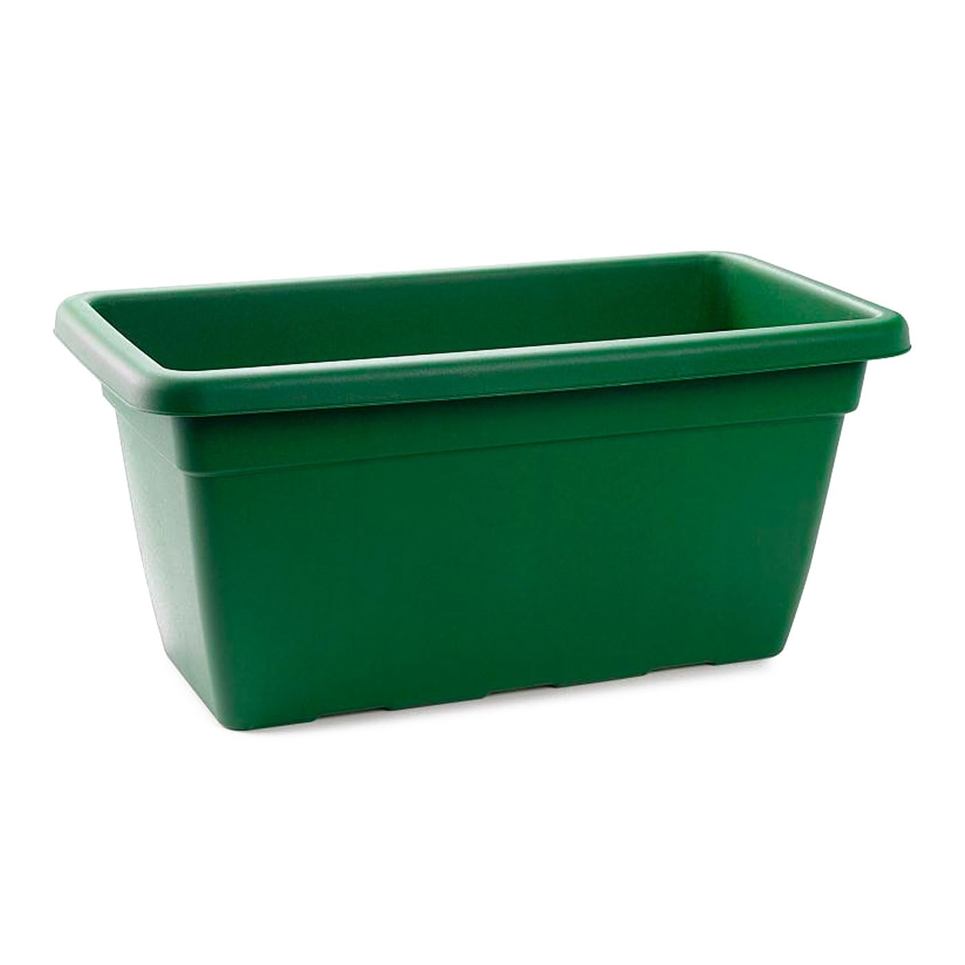 AC - Jardinera con Plato - Fabricado en Polipropileno - PLFT - Macetero para Jardin - Maceta para Plantas y Flores Rectangular de Plástico con Agujeros de Drenaje - 50 cm - Color Antracita — view 4