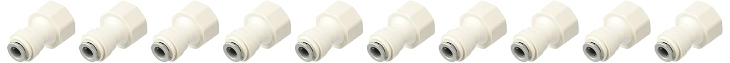 John Guest PI451014FS Female Connector, 5/16 OD x 1/2 BSPP (Pack of 10)
