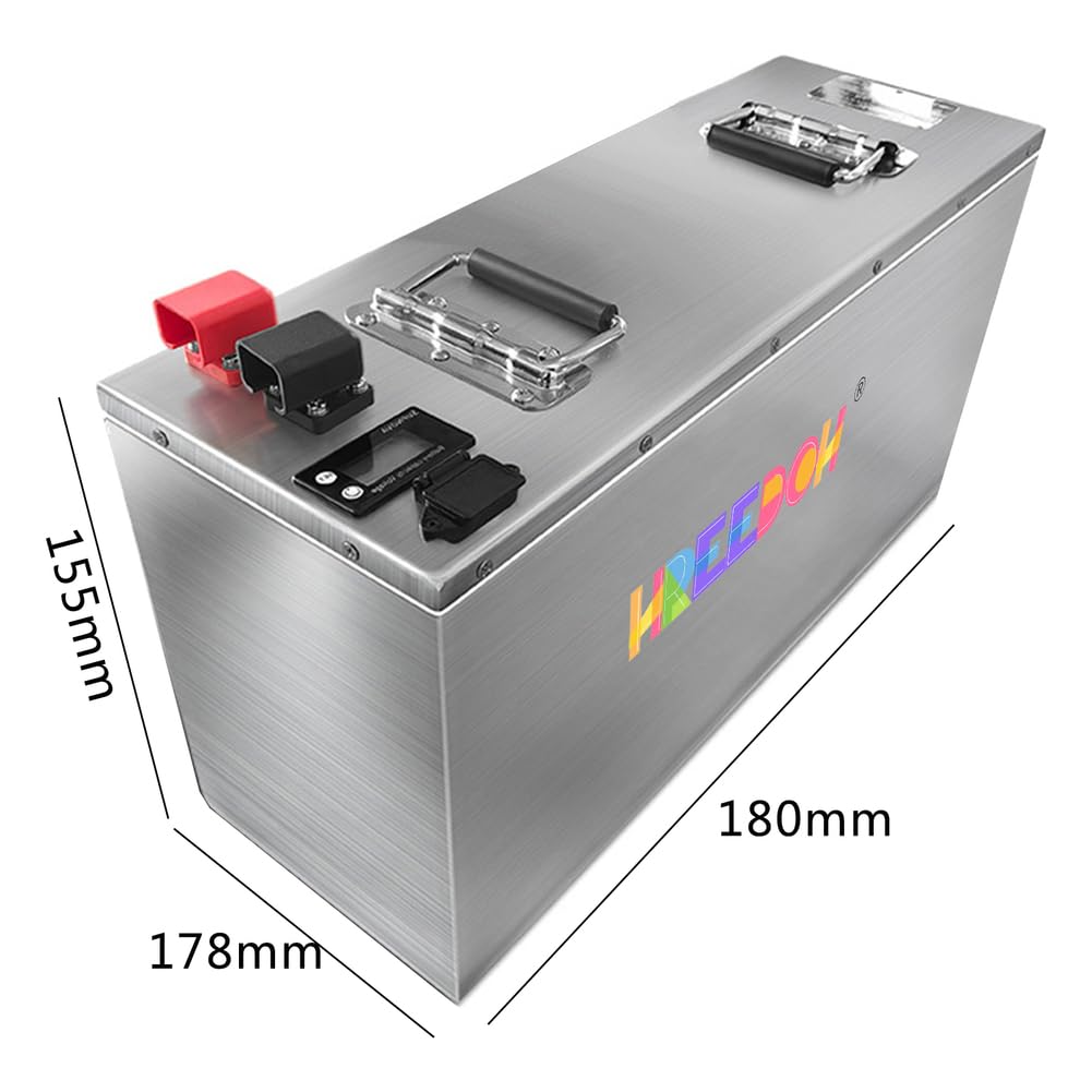 Batteria per Yacht 12V 24V 48V 72V Batteria LiFePO4 50AH 100AH ​​Batterie al Litio Ferro fosfato per Motore 0-3600W