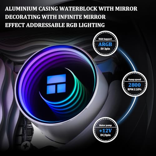 Image of Thermalright Frozen Notte 120 ARGB White CPU Water Cooler, CPU Water Cooling System, ARGB Cold Head,Suitable for AMD:AM4 /AM5,Intel LGA 1700 /1851 /1150 /1151 /1200