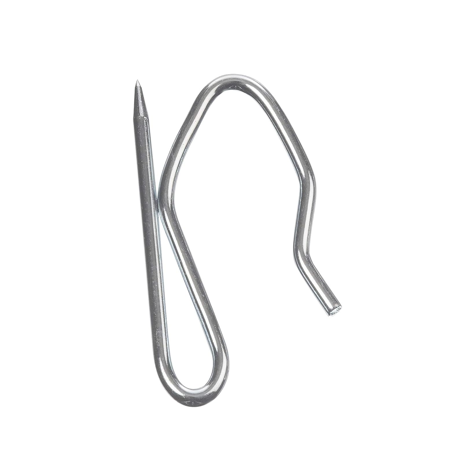 Galvanized Metal Curtain Hooks (50 Pack) – Heavy-Duty Large S Hooks for Automotive & Fabric Curtains, Rust-Resistant Curtain Hardware for Window Treatments and Home Décor