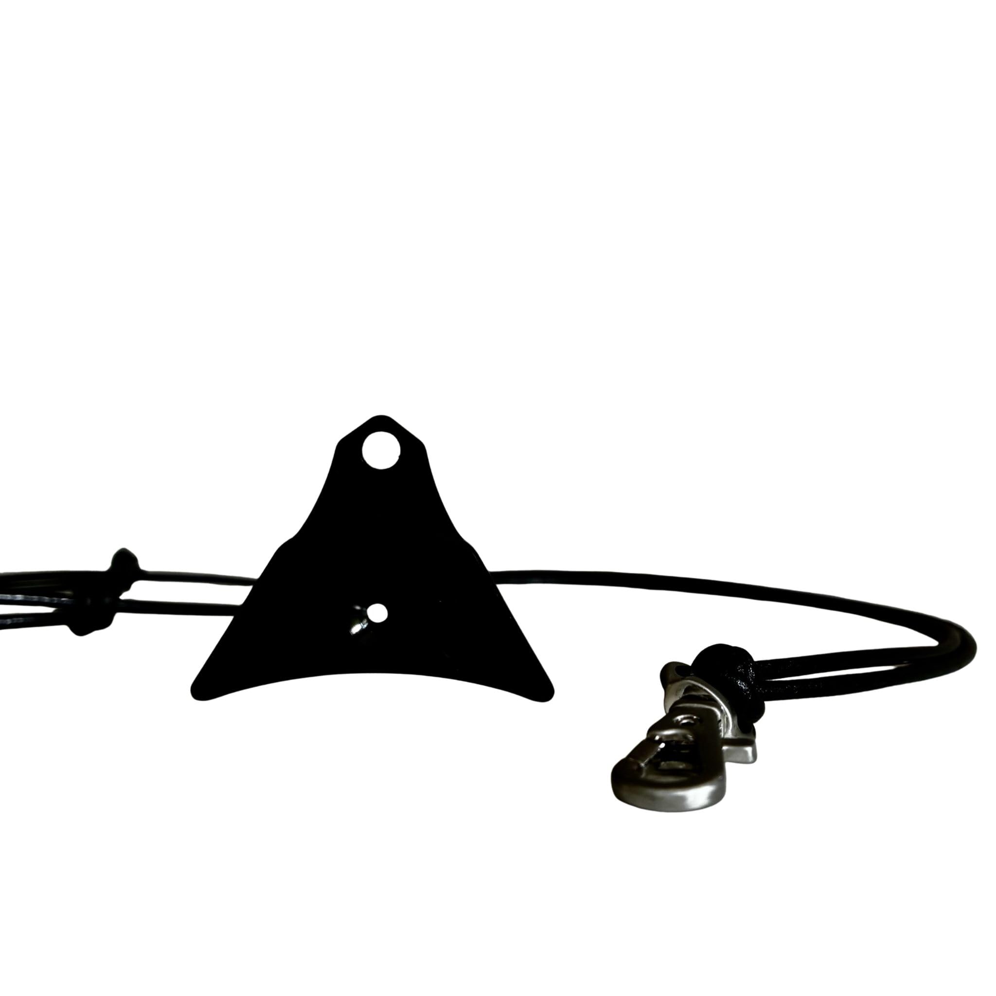 Logan Whistles Ventura Anodised Aluminium Sheepdog Whistle with Leather Cord Lanyard | 100% UK Made Dog Training Whistle for Recall, Herding & Working Dogs | Black