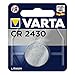 Varta Pila de botón de litio de 3 V Electronics CR2430, pilas de botón en un blíster original de 1 unidad