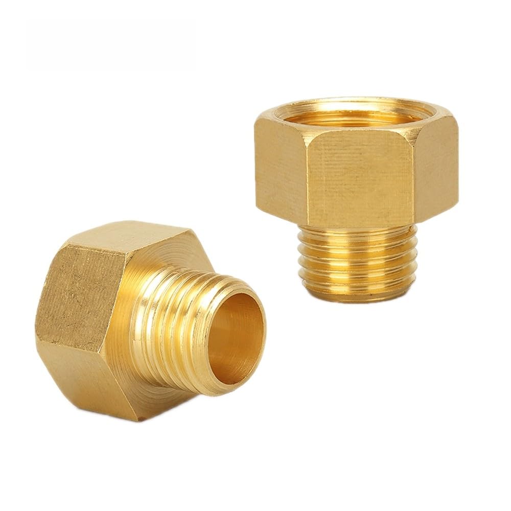 Connettori per tubi in ottone con filettatura maschio-femmina da 1/8" a 1/4" a 3/8" a 1/2" Adattatore accoppiatore in ottone Raccordo filettato