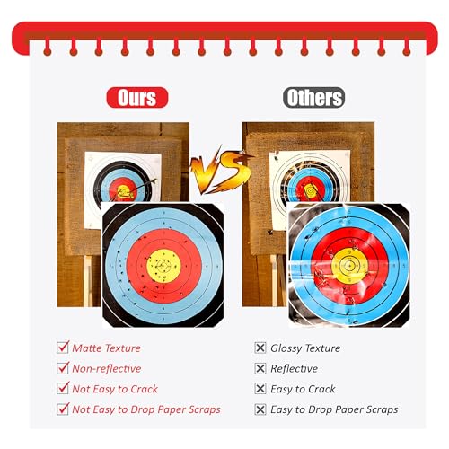 Molfuj HENGYI003401-01-01 Archery Targets Paper, 20Pcs/50Pcs Bow And Arrow Targets thumb #2