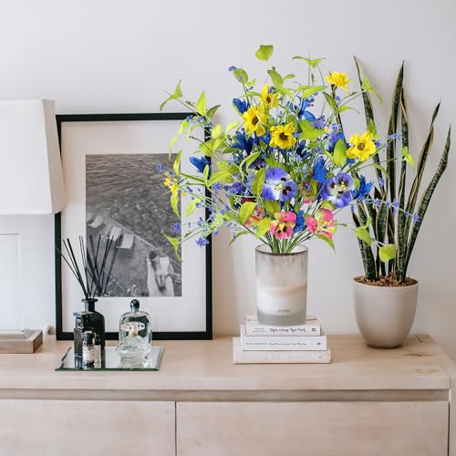 Sggvecsy-Spring-Floral-Picks-6-Pcs-Artificial-Easter-Stems-with-Colorful-Pansy-Flower-Wild-Flowers-Greenery-Leaves-for-Arrangement-Centerpiece-Easter-Celebration-Home-Vase-Decor Sggvecsy Spring Floral Picks 6 Pcs Artificial Easter Stems with Colorful Pansy Flower Wild Flowers Greenery Leaves for Arrangement Centerpiece Easter Celebration Home Vase Decor