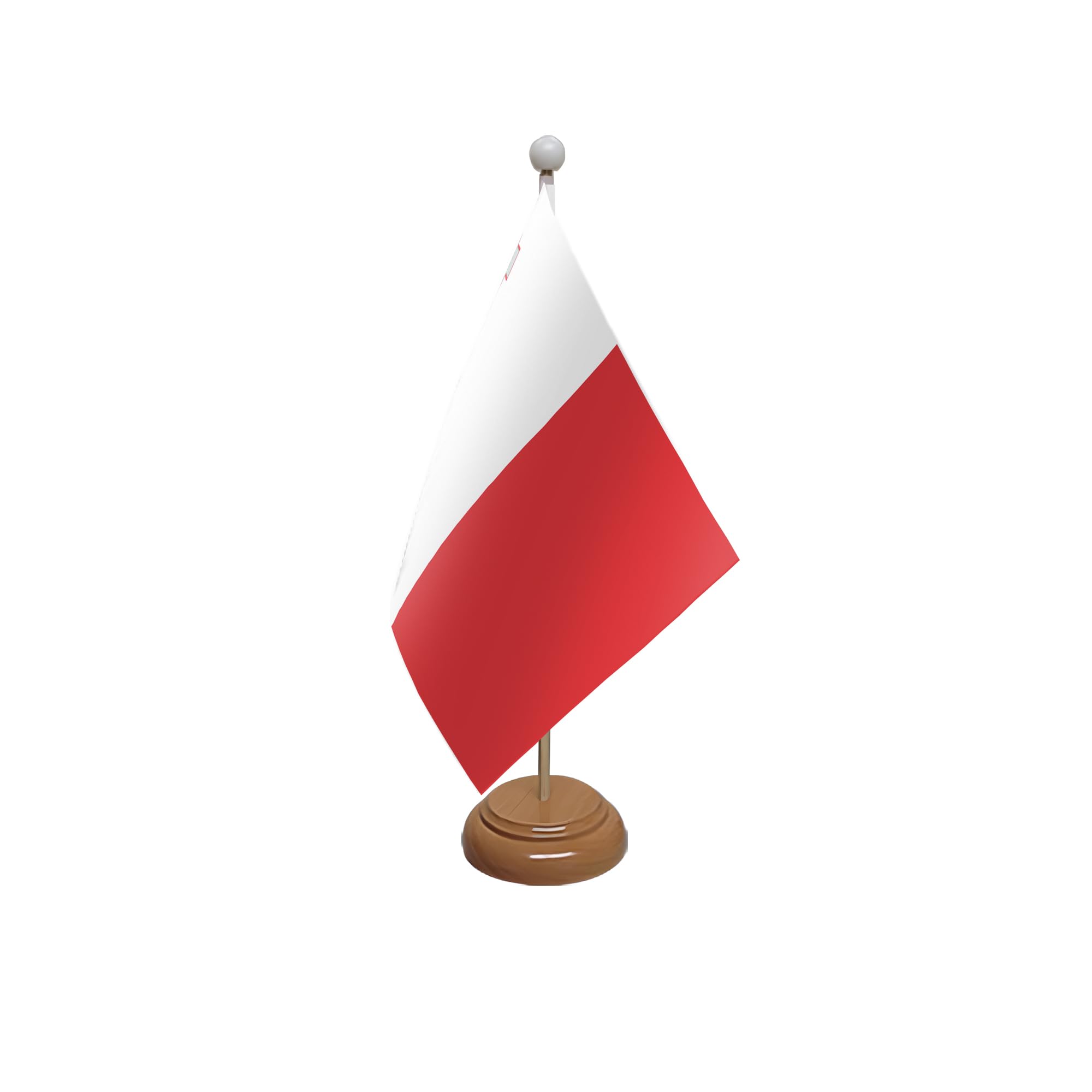 Flagtex Malta Wooden Table Flag With Wooden Base — image 1