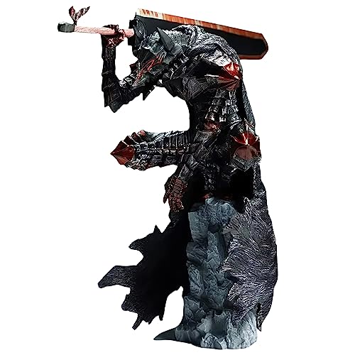 Anime Guts Figur Guts Battle Version Damaged Action Figur PVC Schwarz Swordsman Guts Change Face Model Statue Spielzeug Büro Sammlungen Dekorationen Geschenk