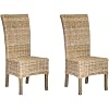 Safavieh Safavieh Home Collection Quaker Dining Chair Set of 2 Wood Natural
