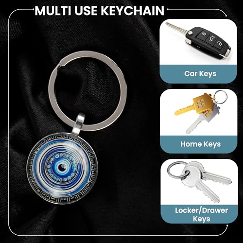 Image of Storite Evil Eye Keychain - Protective & Stylish Keyring for Men & Women - Ideal Gift for Friends & Family