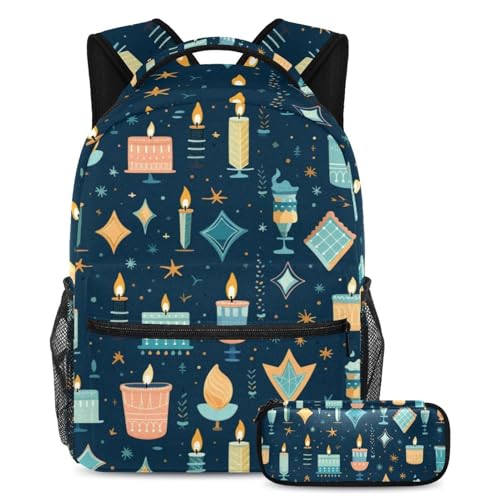 Cartable Hanoukka grand volume pour les cours et les voyages des jeunes