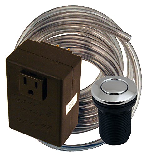 Westbrass ASB-26 Disposal Air Switch and Single Outlet Control Box, Polished Chrome
