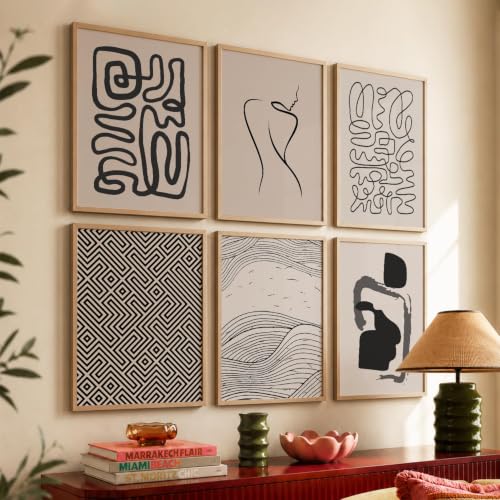 Image of kotart Boho Theme Digital Painting for Wall Decoration - Minimal Wall Art Prints for Living Room Bedroom Office Room Decor (10x13 inch, Terracotta) (wall painting, 01) (I, 19X25 INCH)
