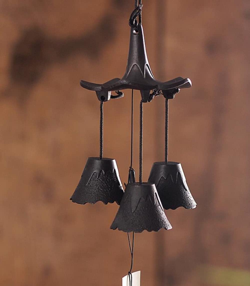 Campanelli a vento fatti a mano in ghisa scacciapensieri decorazione da giardino appeso campana a vento decorativa per esterni accordata rilassante melodia regalo all'aperto