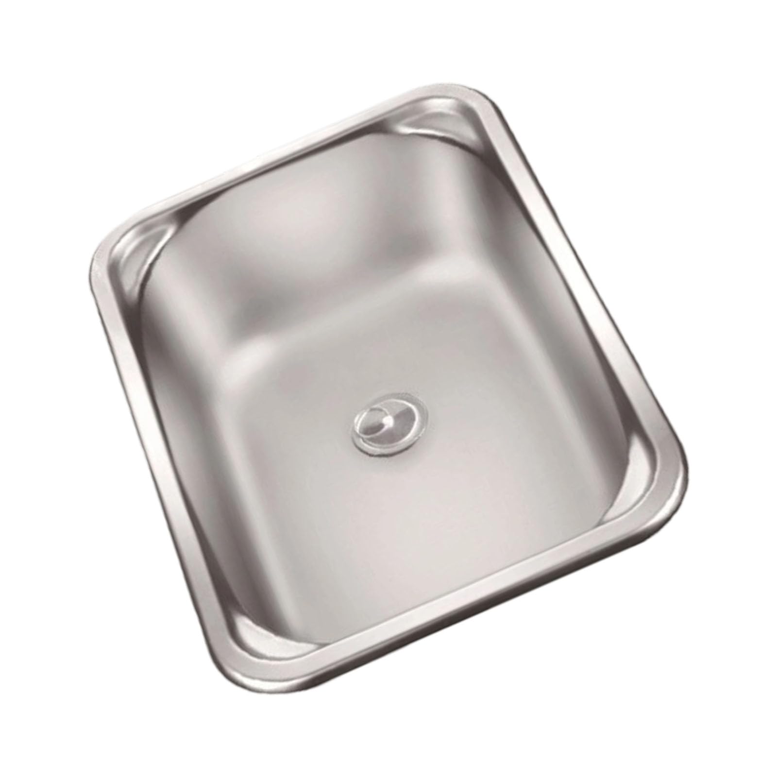 Buxuaaaa Square Single Tanks Dishwashing Basin Stainless Steels Kitchen Sinks Bathroom Hand Wash Basin Sink Dishwashing Pool Bathroom Sink Hand Wash